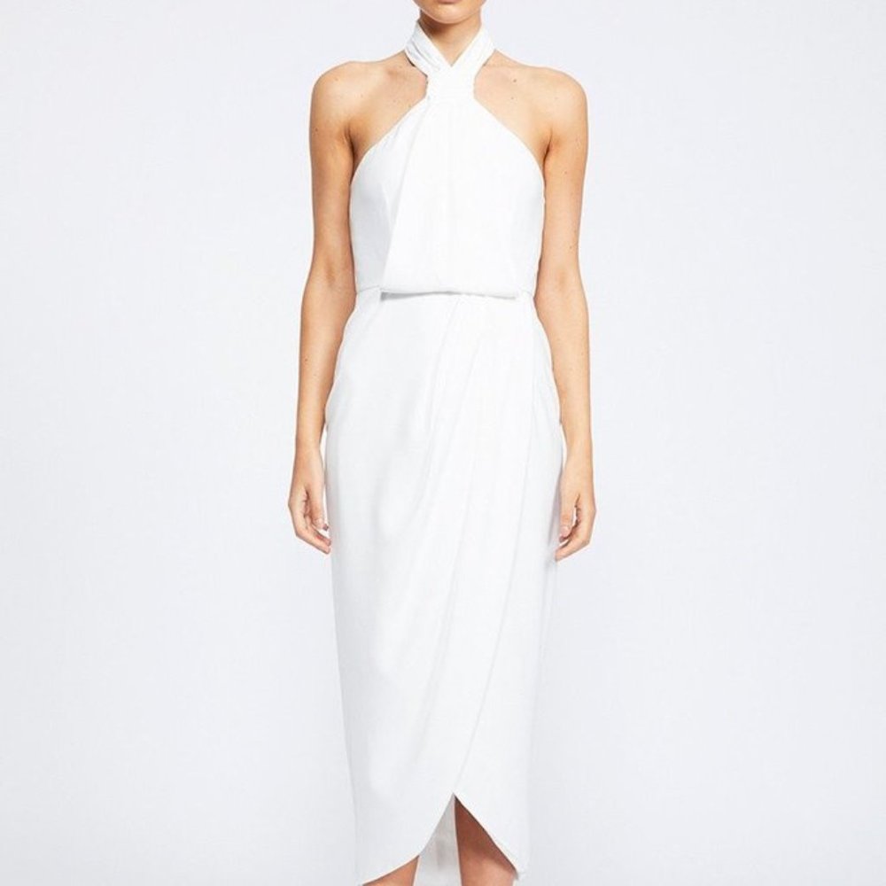 Shona Joy Core Knot Draped Dress